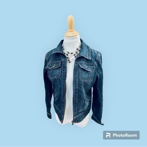 St. John’s Bay dark wash denim jacket . Lots of stretch!